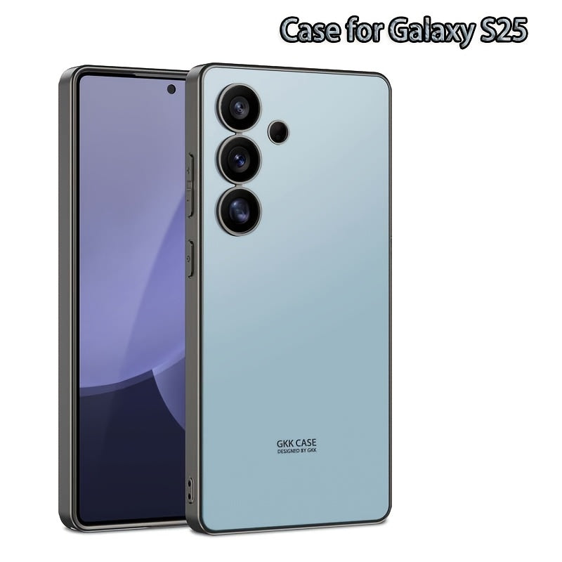 Samsung Galaxy S25 seriyali mobil telefon qopqog'i, himoya uchun mustahkam rang, to'liq qoplovli muzlatilgan qattiq qobiq. Asl rangdagi ultra-ingichka dizayn, izlar yo'q.