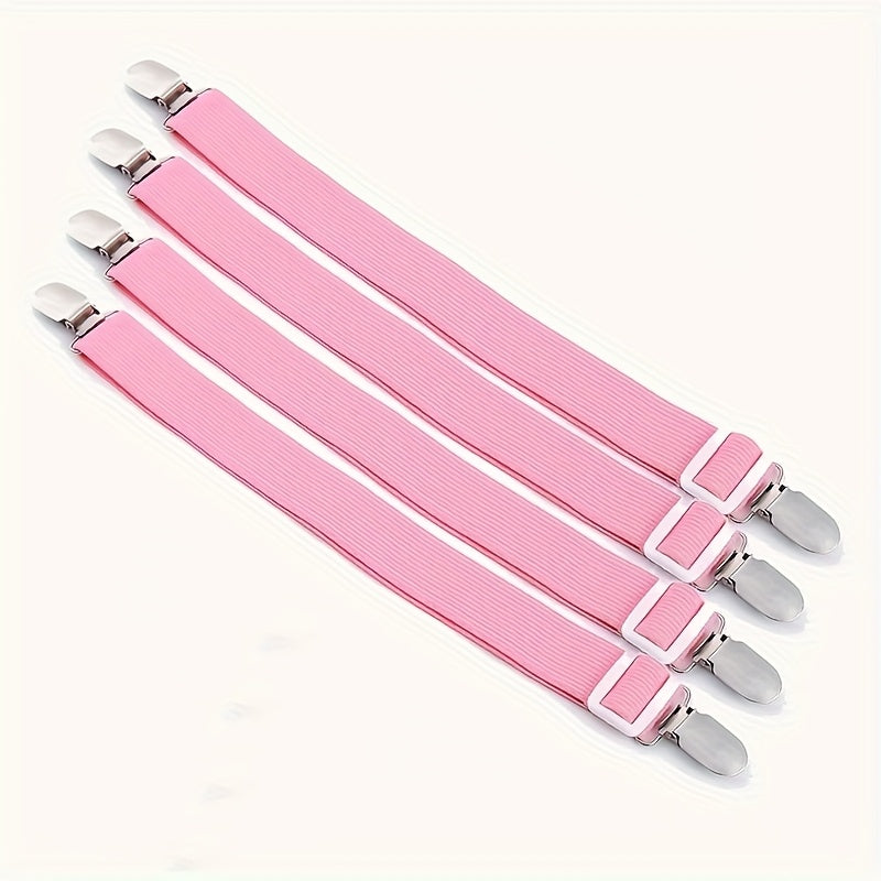 Adjustable Bed Sheet Grippers Set of 4 Non-Slip Clips for Mattresses and Sofas
