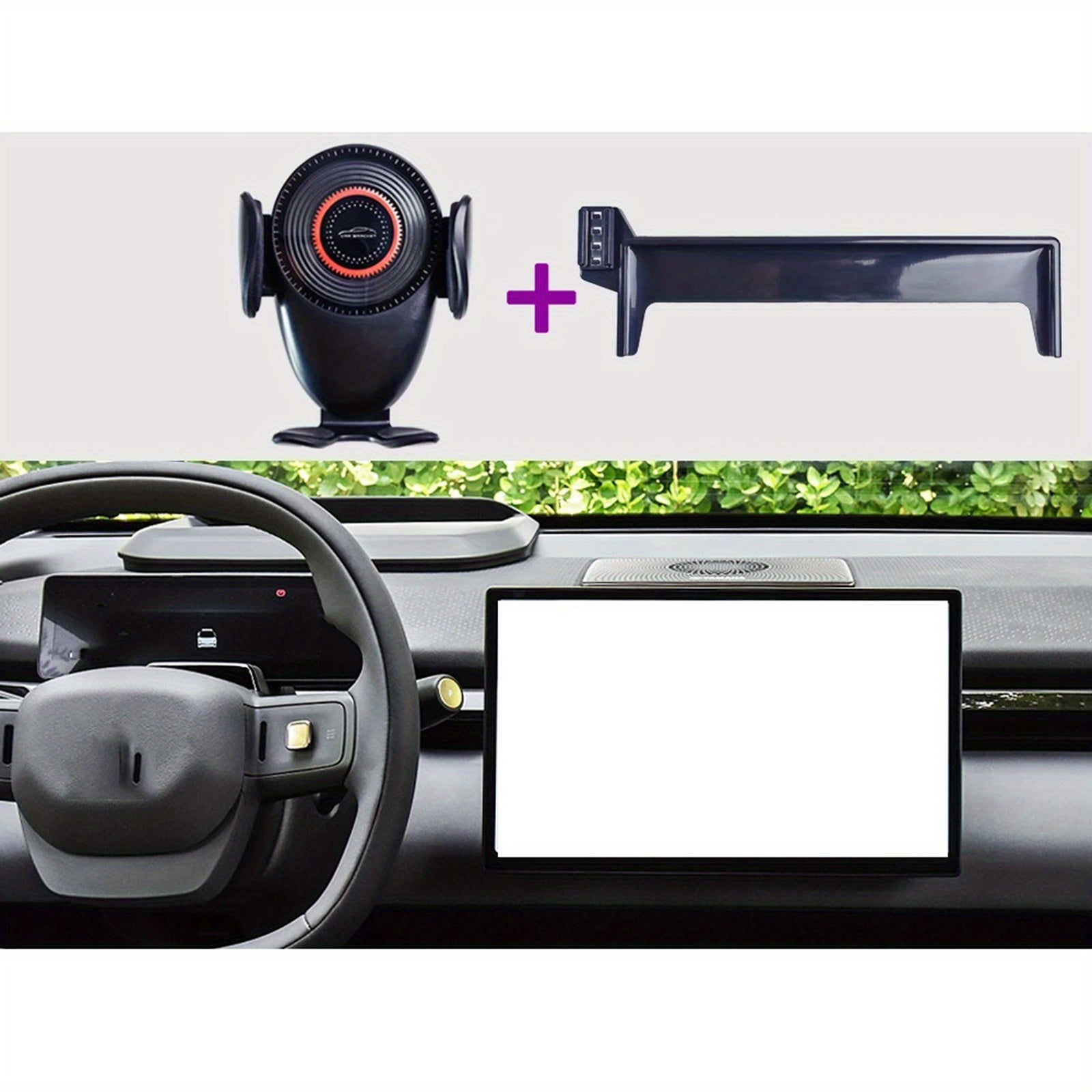 Car Phone Holder ABS Mount for Central Screen 37.08cm Left-Hand Drive