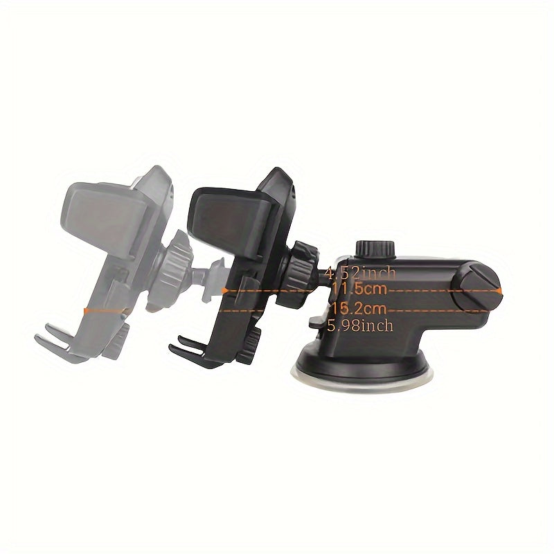 Car Phone Holder Mount for Dashboard Universal Cellphone Stand Black