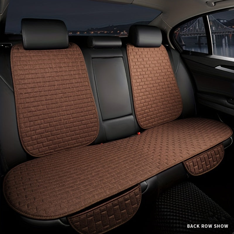 Universal Car Seat Cover Rear Seat Protector Cushion with Headrest