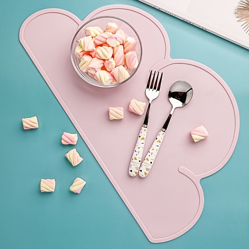 Kids Silicone Table Mats Non-Slip Reusable Food Mats for Children and Toddlers