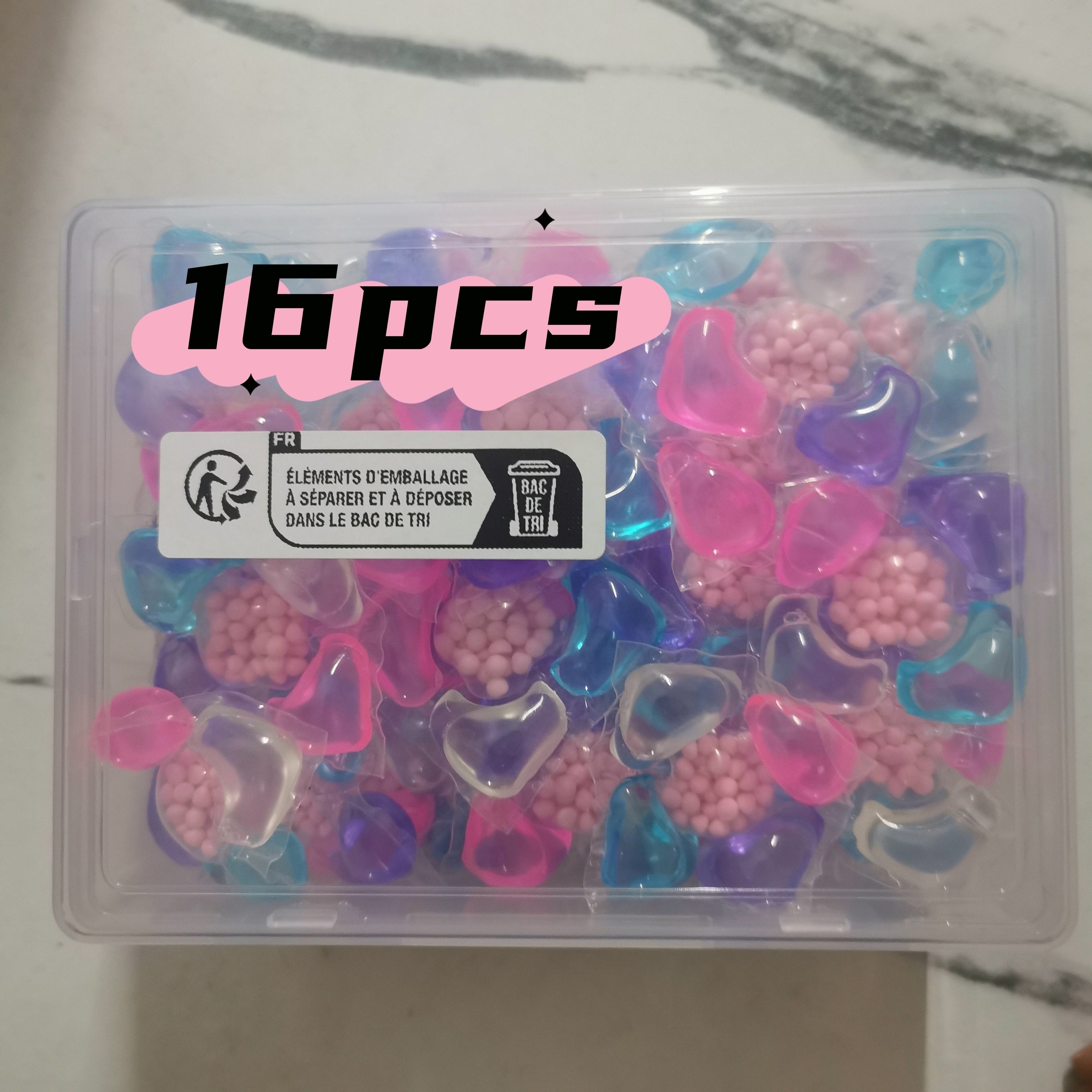 16/30/60pcs Laundry Detergent Pacs with Fresh Scent Stain Removal Softening for Home Dorm Travel