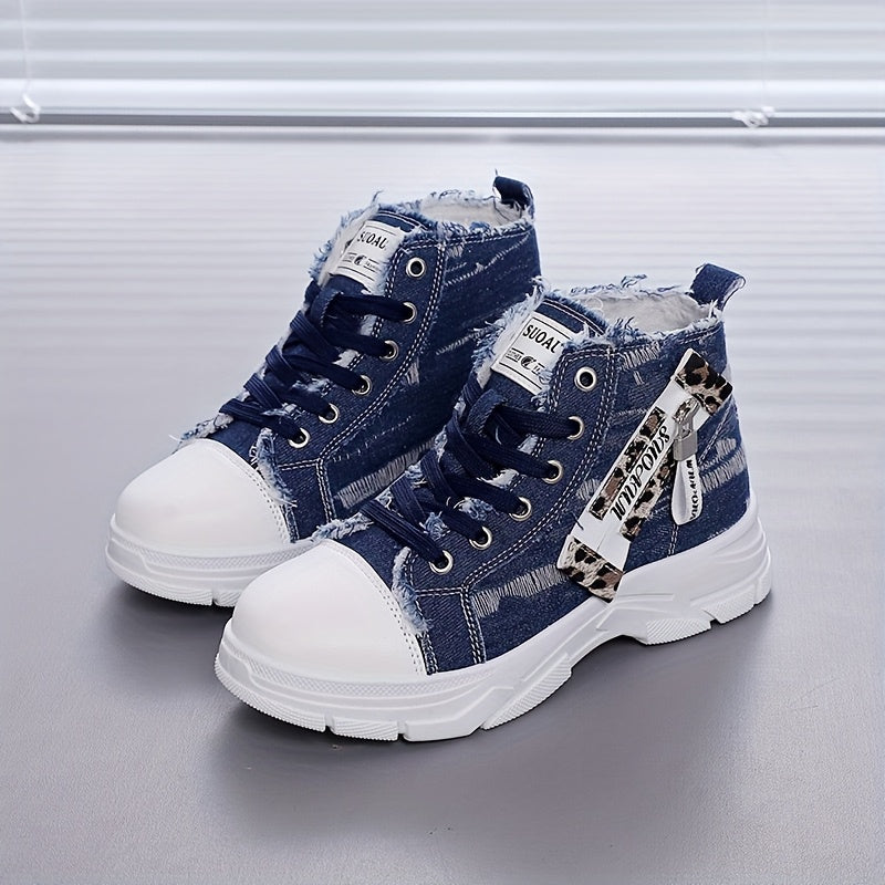 Women's Thick-Soled Casual Sneakers Wide Fit Outdoor Shoes