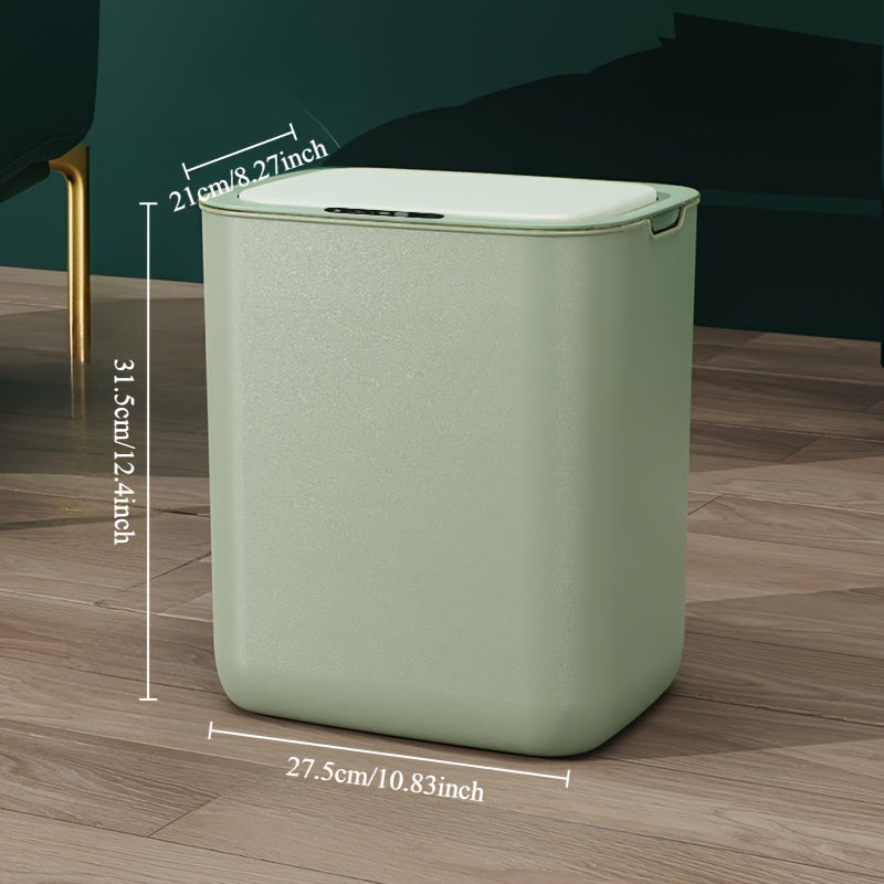 Har qanday xona uchun infraqizil induksiyali, USB orqali zaryadlanadigan va avtomatik qopqoq ochilishi bilan jihozlangan aqlli 18L axlat qutisi.