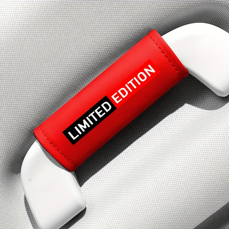 Car Armrest Cover Nappa Leather Handle Grip Protector for Vehicle Interior