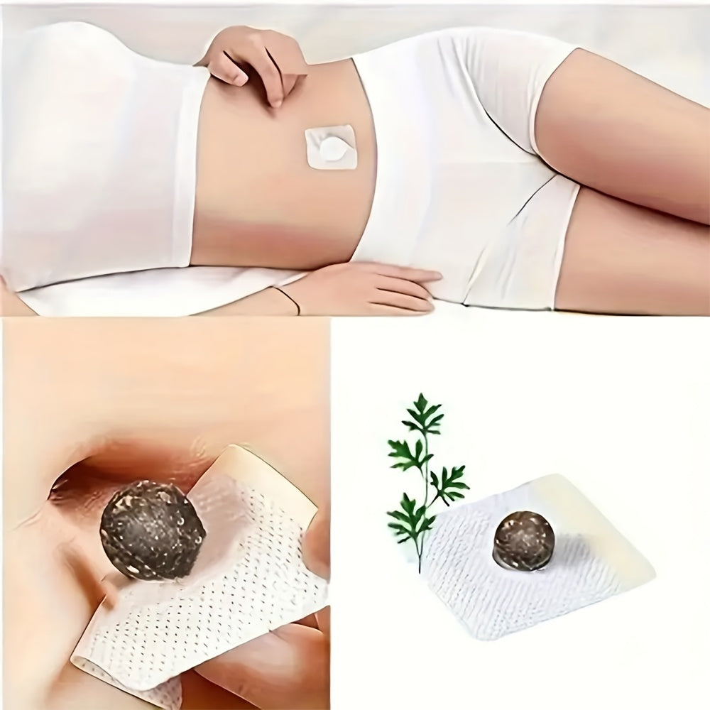 Herbal Ginger Patches Pack of 30/60 Breathable Non-Woven Fabric for Navel Use Unisex