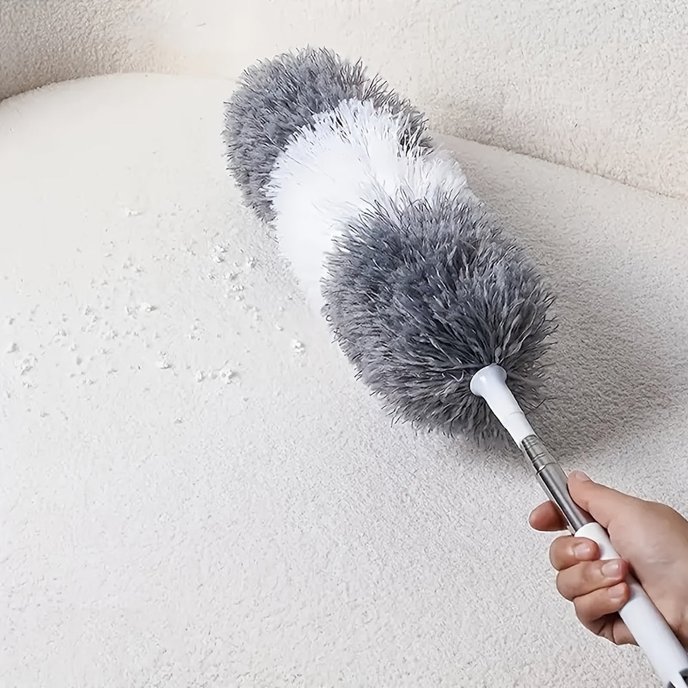 Mikrofiber mop bilan teleskopik changni tozalash qopqog'i, shift, mebel, avtomobil uchun