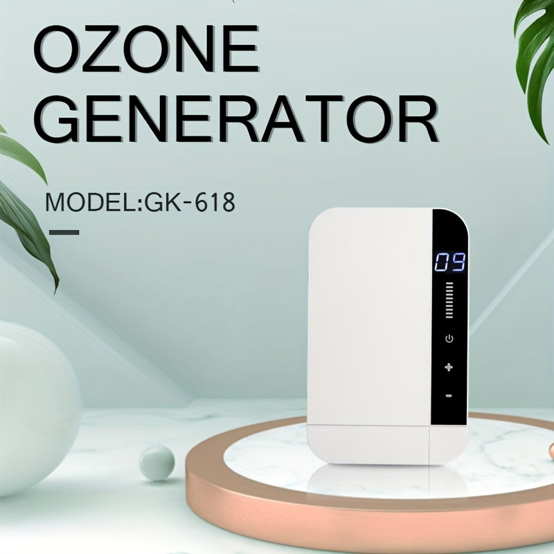 Portable ozone generator for water purification food sterilization and fruit washing
