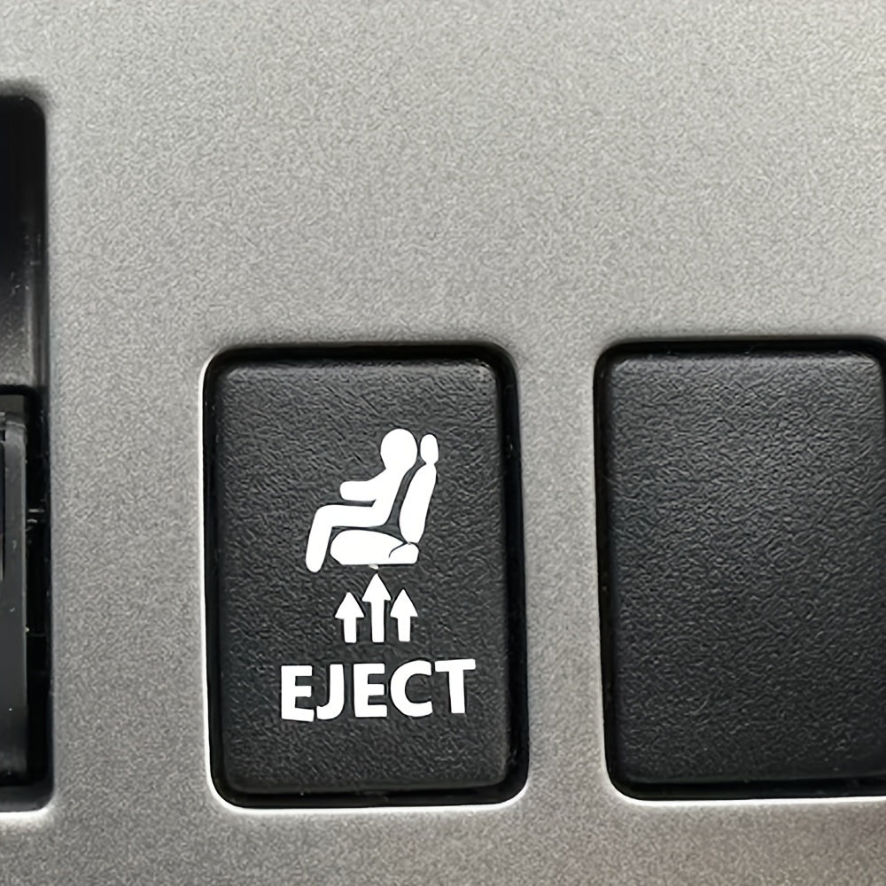 Transport vositasi paneli ejector o‘rindiq tugmasi stiker, bardoshli qog‘oz, avtomobil ichki aksessuari