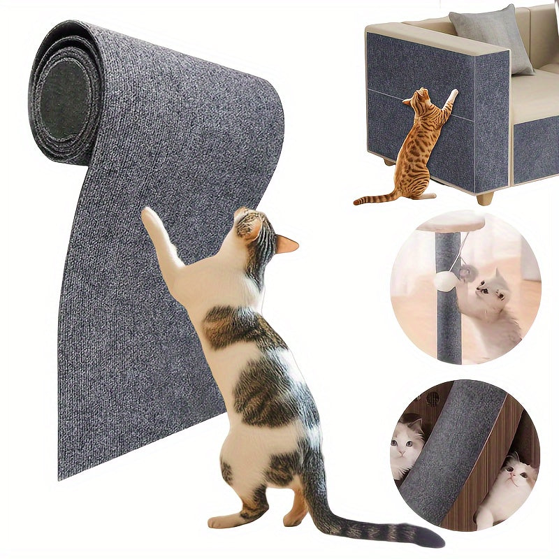 Durable Adhesive Cat Scratching Mat Roll for Furniture Protection