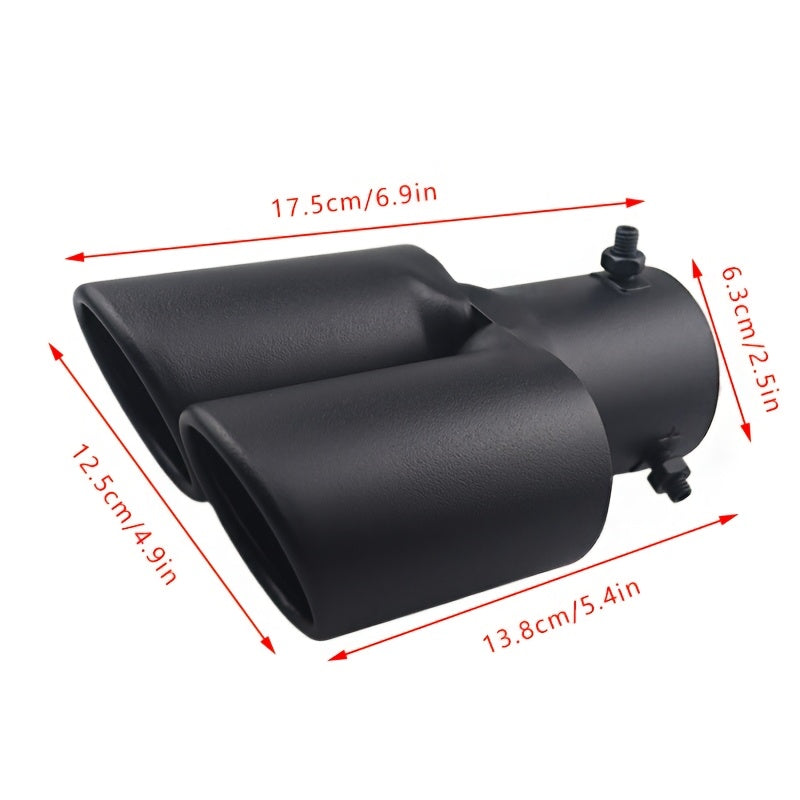 Automobile Dual Outlet Exhaust Pipe Stainless Steel Dual Tube Tail Pipe