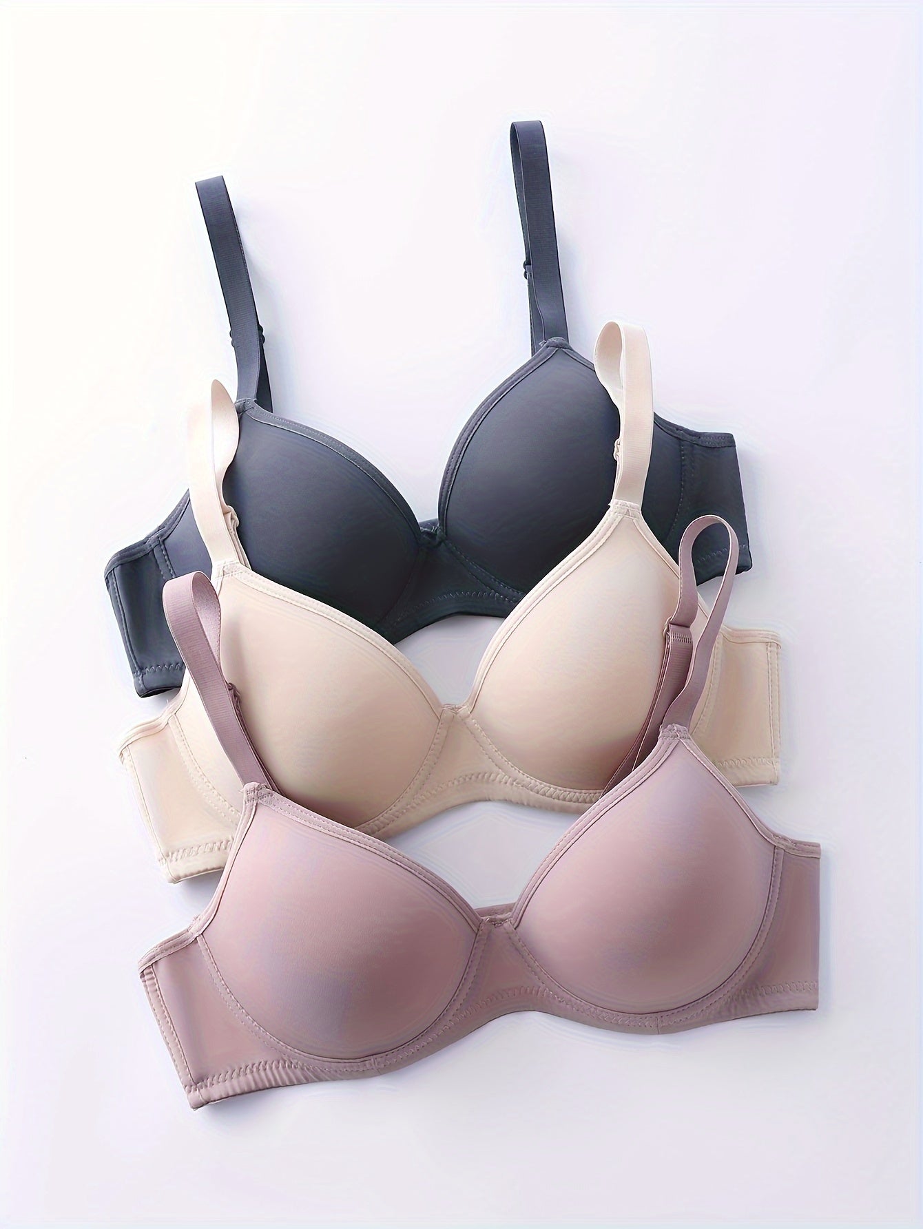 Seamless Push Up Bras Solid Comfortable Everyday Wear