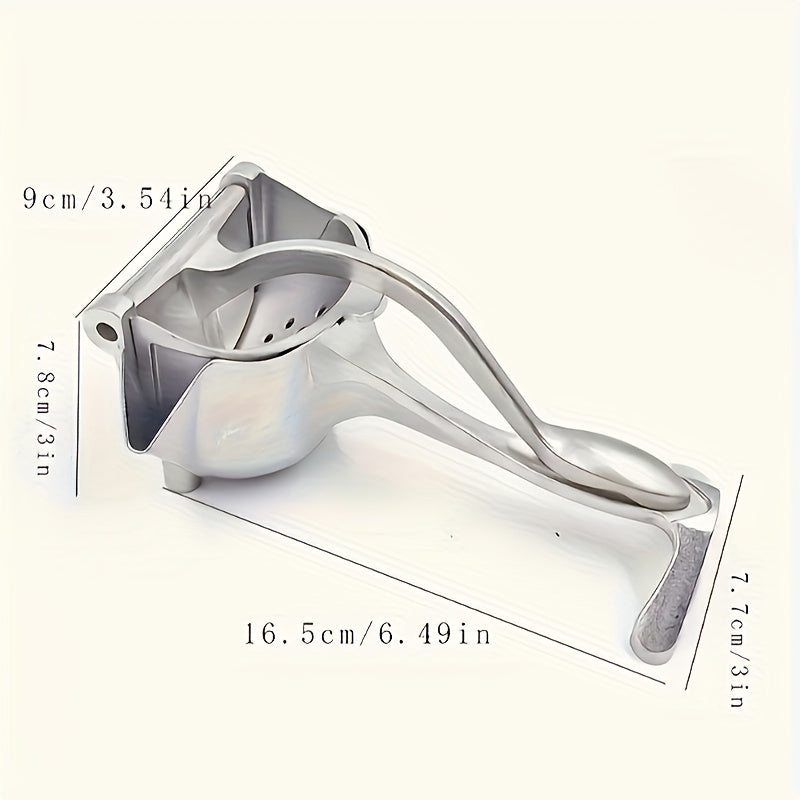 Stainless Steel Manual Citrus Juicer for Easy Fruit Squeezing Kitchen Tool