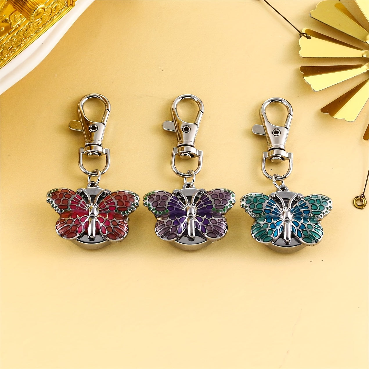 Медицинские часы-брелок с зажимом-метелик, кварцевые, на лацкан, брошь, карманные часы для медицинского персонала