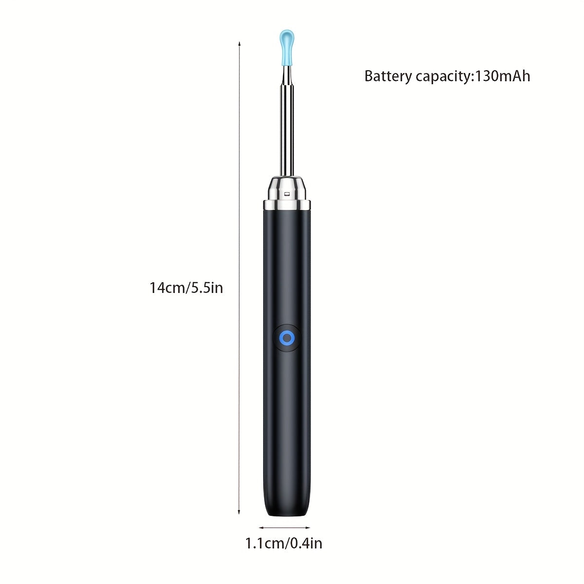 USB Rechargeable Ear Wax Removal Kit with 5 Soft Heads and Storage Box