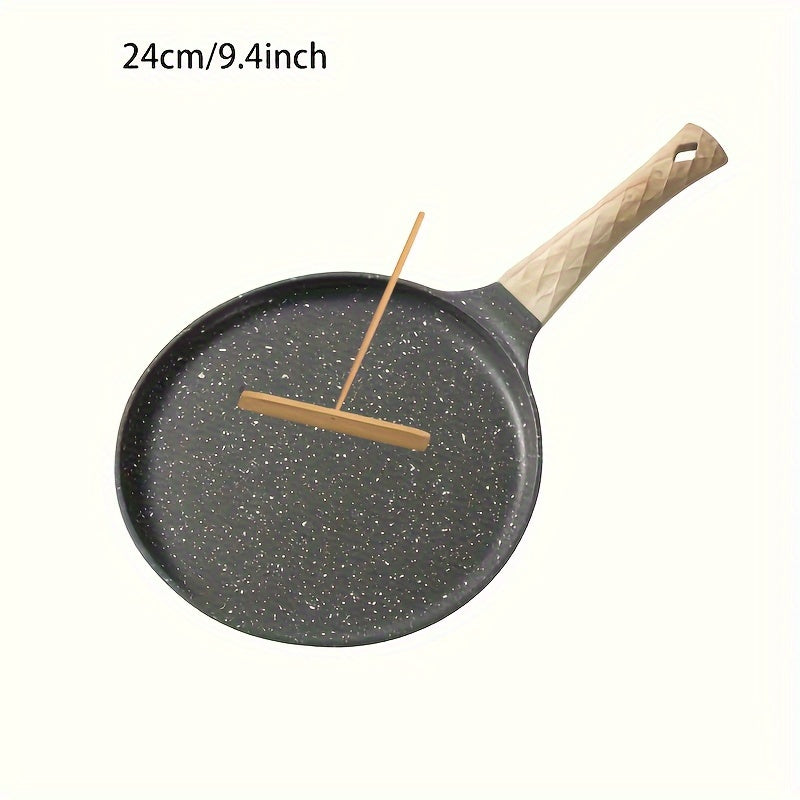 Aluminum Non-Stick Crepe Pan 28cm Induction Safe Skillet for Pancakes Tortillas
