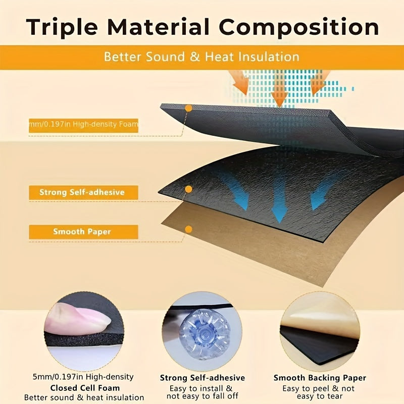 Avtomobil dvigatelini izolyatsiya qilish matosi, shovqin kamaytirish, ovoq o'tkazmaydigan, mat yuzasi