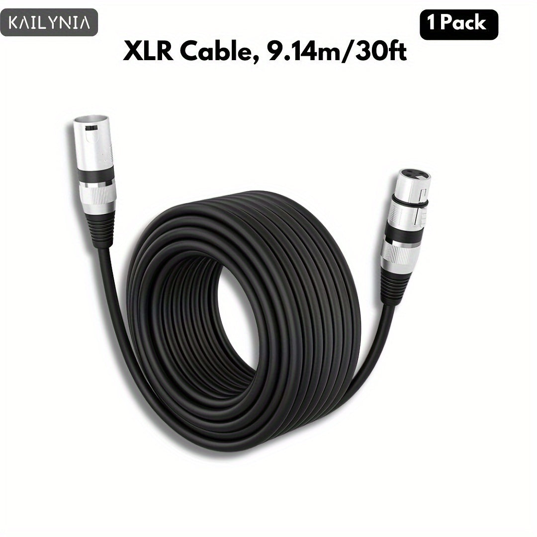 3-Pin Balanced XLR Audio Cable Male to Female Shielded for Microphones and Studio Use