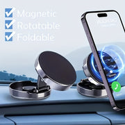 Universal Magnetic Car Phone Holder 360° Rotation Foldable Easy Install