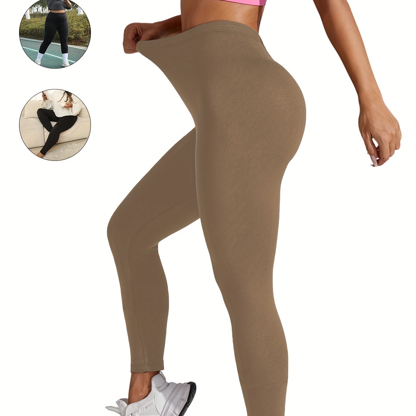 Plus Size Women Soft Sport Leggings Seamless Yoga Running Athletic