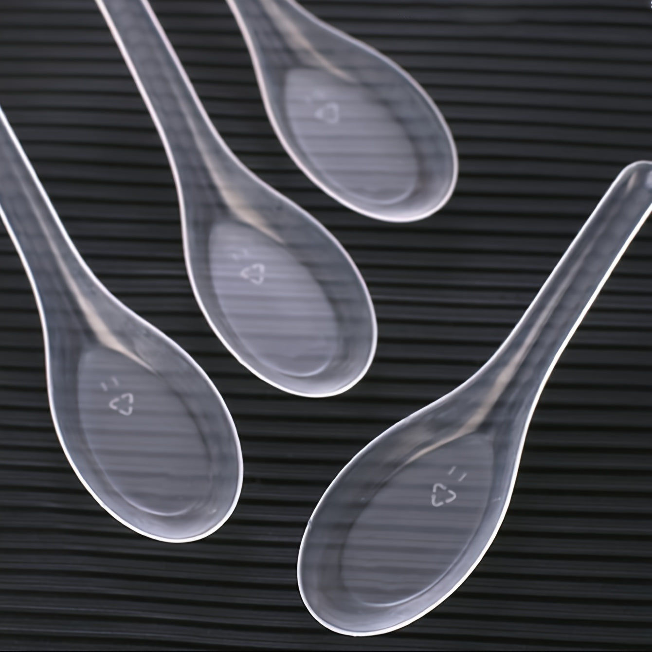 120-Pack Clear Plastic Dessert Spoons Disposable Utensils for Food Service and Events