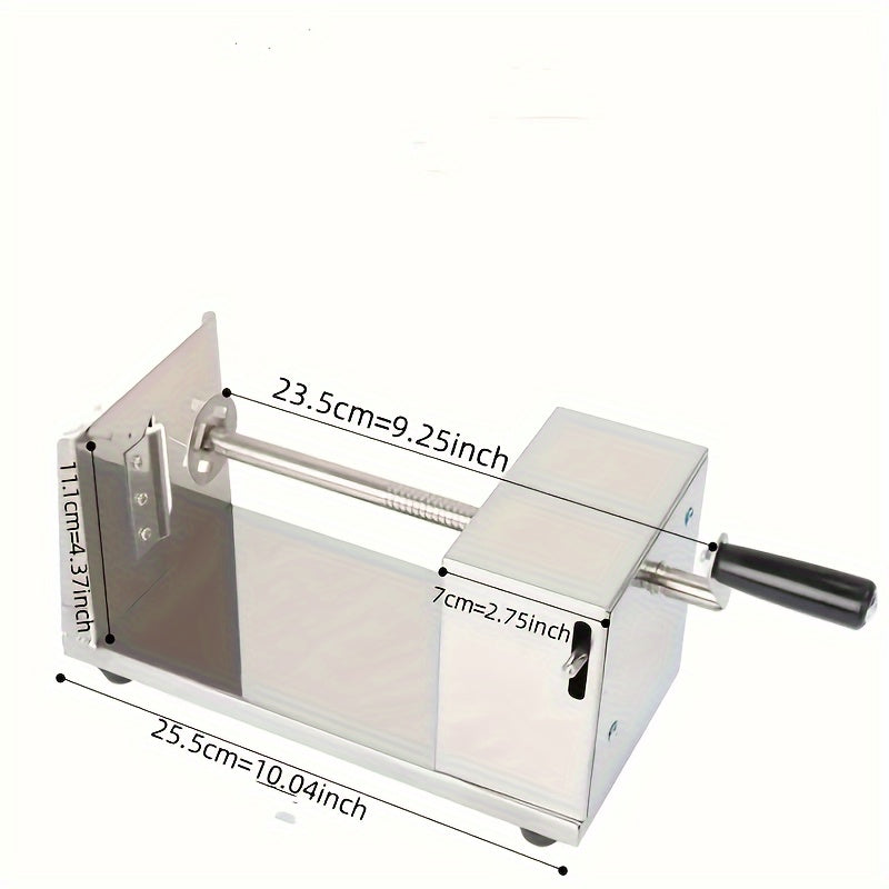 Manual Stainless Steel Potato Slicer with Alloy Steel Blade for Vegetables and Fruits