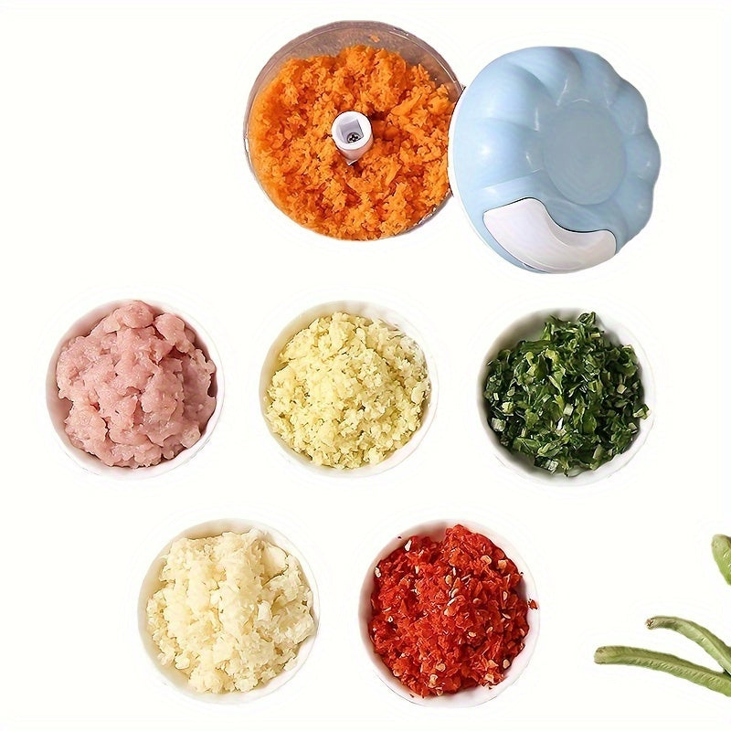 Multifunctional Manual Garlic Grinder and Meat Chopper Kitchen Tool