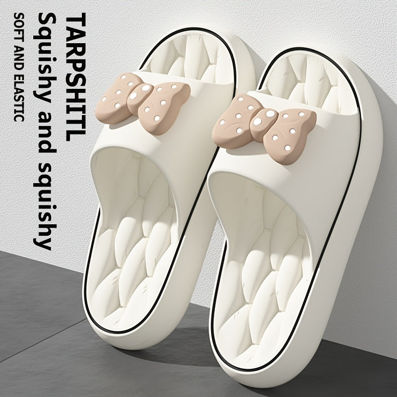 Women Soft Cotton Slip-On Slippers with Thick Soles for Bathroom Beach and Home