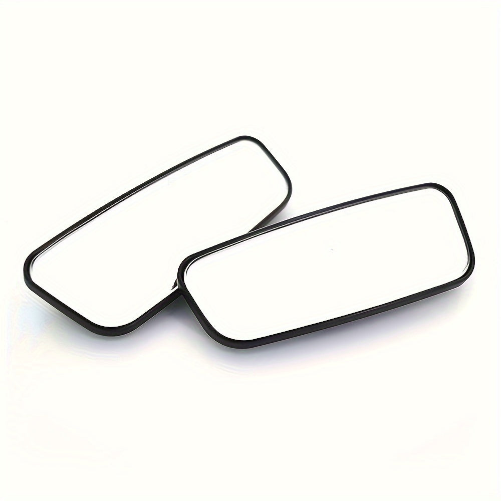 2PCS Car Oval Blind Spot Mirrors Universal Flat Wide Angle Rear View