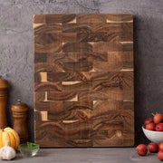 Acacia Wood Cutting Board Sturdy Anti-Skid Kitchen Chopping Block for Slicing