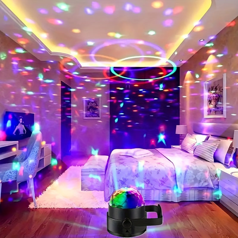 Crystal Magic Sphere Disco Ball Light Projector USB Indoor Outdoor Strobe Party Wedding Birthday