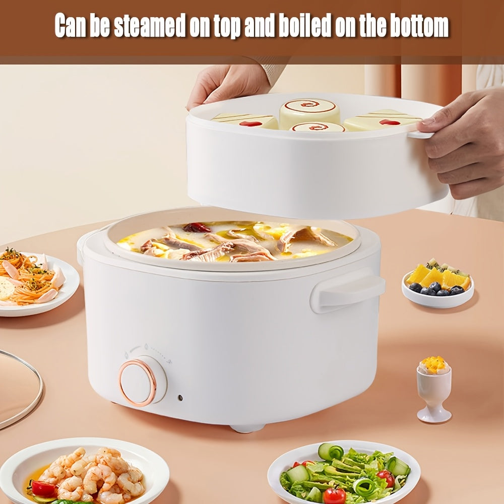 2L keramika qoplamali idishli elektr pechka, ikki tomonlama quvvat, bifshteks, makaron, issiq qozon, ramen uchun ko‘p funksiyali pishirgich. Tez isitish, ortiqcha issiqlikdan himoya.