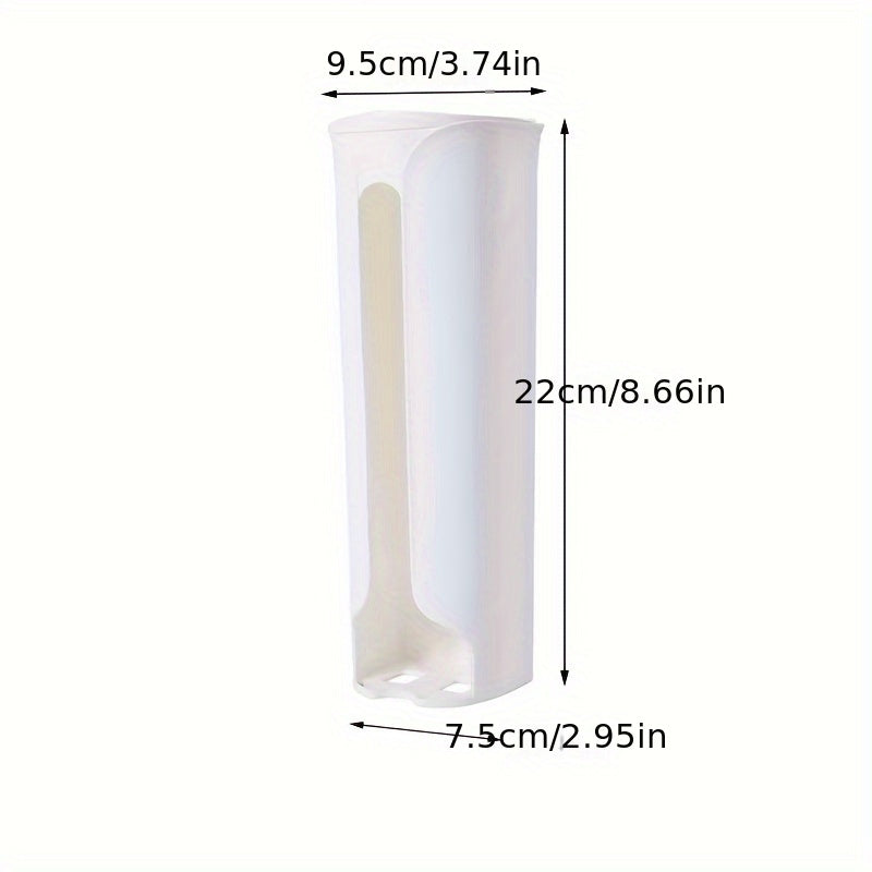 Oshxona axlat qutilari uchun devorga o'rnatiladigan plastik sumka tutqich tashkilotchisi