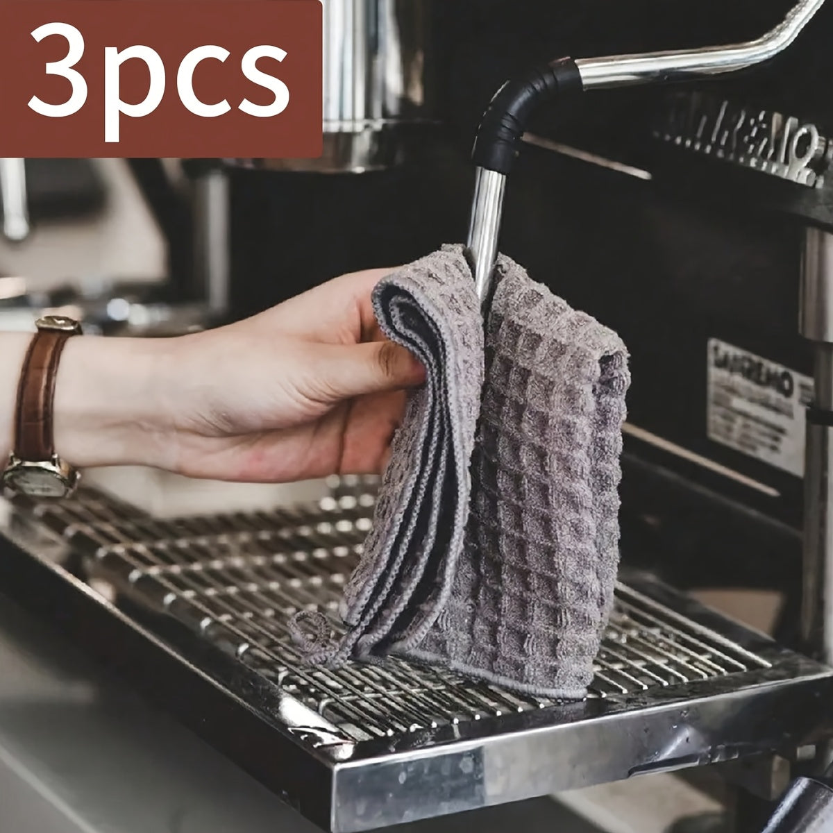 3-Pack Non-Woven Towels for Coffee Machines Absorbent Spill Cleaners