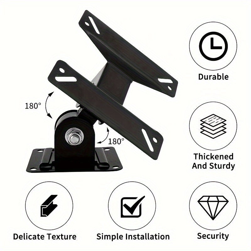 Wall Mount TV Bracket for 14-24 Inch LED LCD Flat Screens Swivel Articulating Black