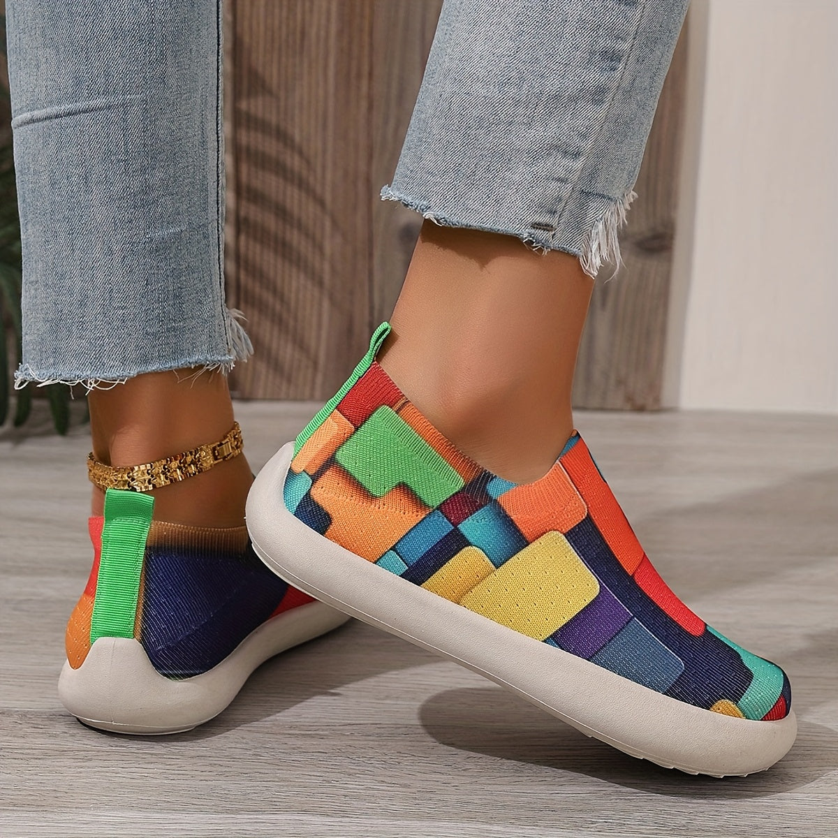 Women's Plus Size Breathable Casual Sneakers with Air Cushion