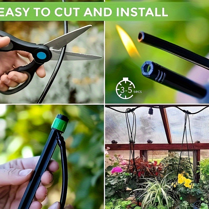 1/4 Inch PVC Drip Irrigation Tubing for Garden Watering Outdoor Patio