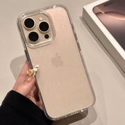 Clear Shockproof Sequin Phone Case for iPhone Models with Lens Protection