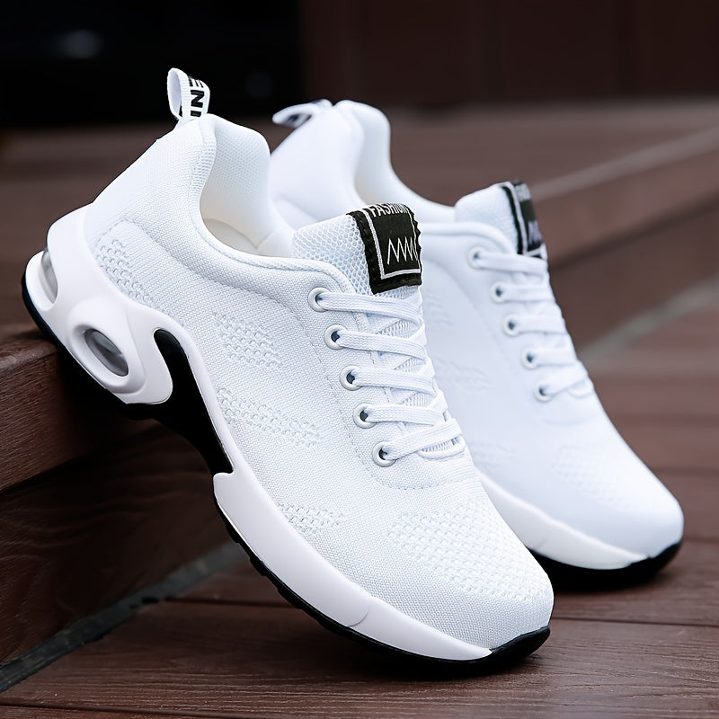 Women Low-Top Breathable Sneakers with Shock-Absorbing Cushioning