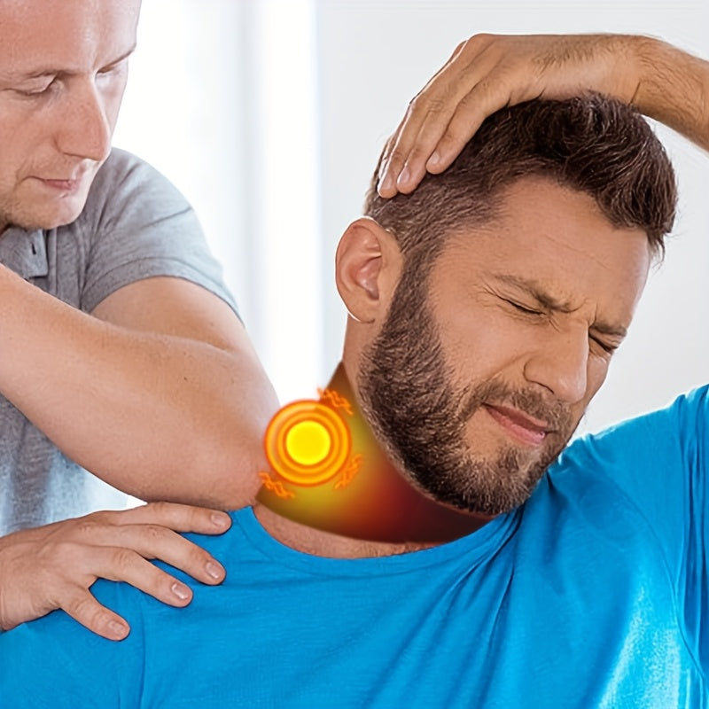 USB Heating Neck Massager with 3 Temperature Levels and 4 Timer Modes for Relaxation