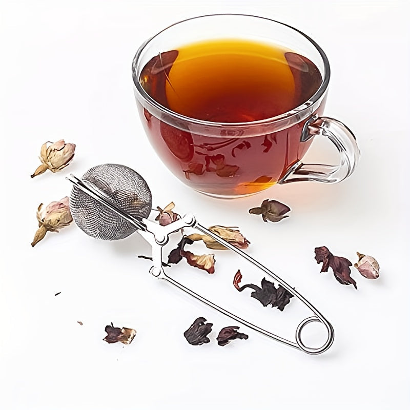 Durable Metal Mesh Tea Strainer with Handle for Loose Tea and Spices
