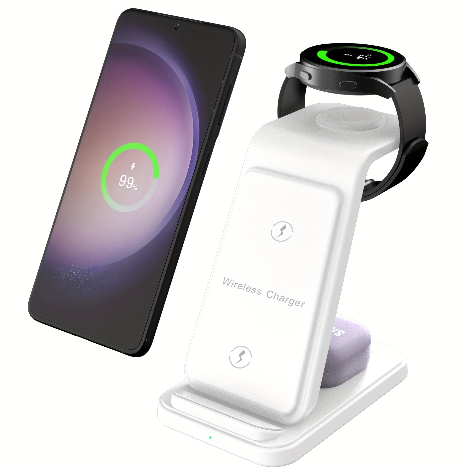 Wireless Charging Station for Samsung Devices Galaxy Watch and Buds Fast Charging