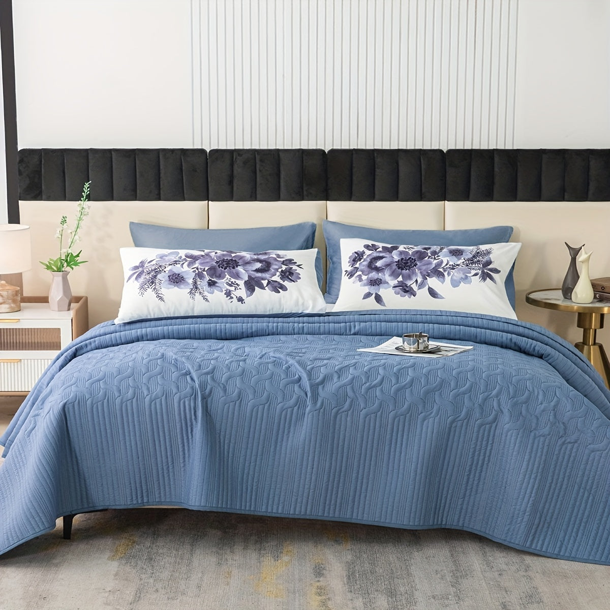 3 ta mustahkam rangli mikroto'qima yotoq to'plami, yotoqxona yoki yotoq xonasi uchun qulay yotoq to'plami (1 ta yotoq to'plami va 2 ta yostiq qopqog'i kiradi, yostiqlar kiritilmagan)