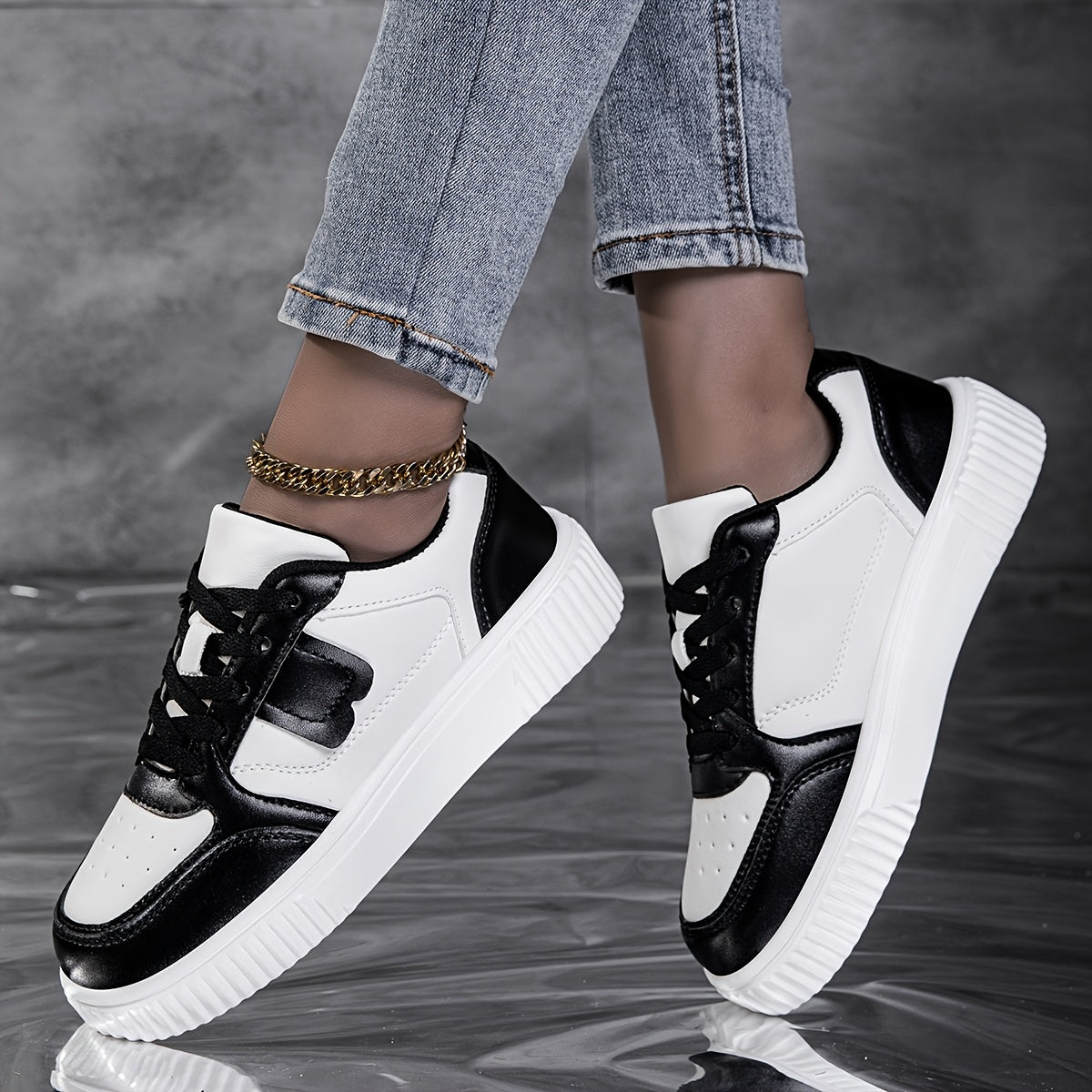 Women's Casual Sneakers White Light Pink Synthetic Low-Top Breathable Comfortable