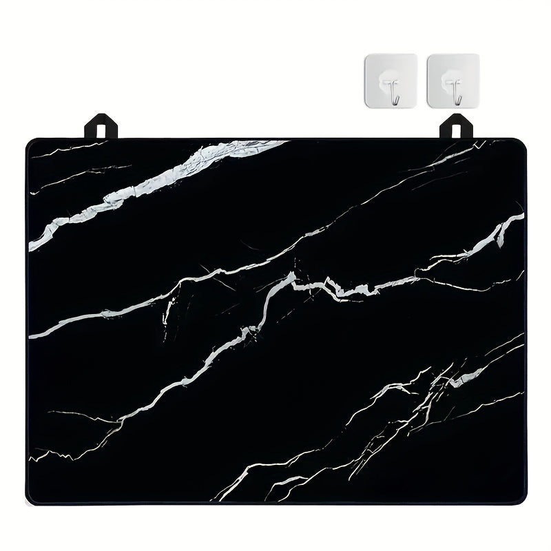 Marble Pattern Stove Top Cover 72x52cm Anti-Slip Scratch-Resistant for Electric Glass Stoves
