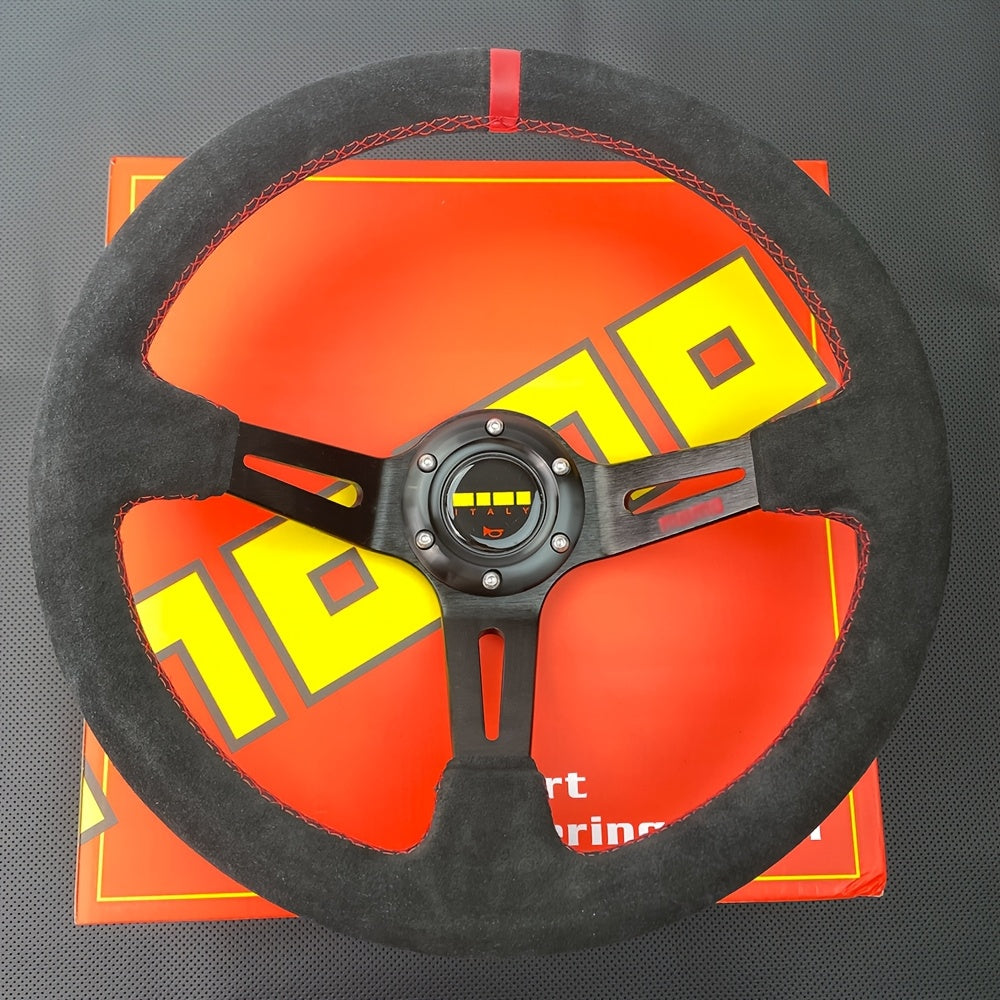 Racing Steering Wheel 14 Inch Non-Slip Grip for Drifting and Gaming
