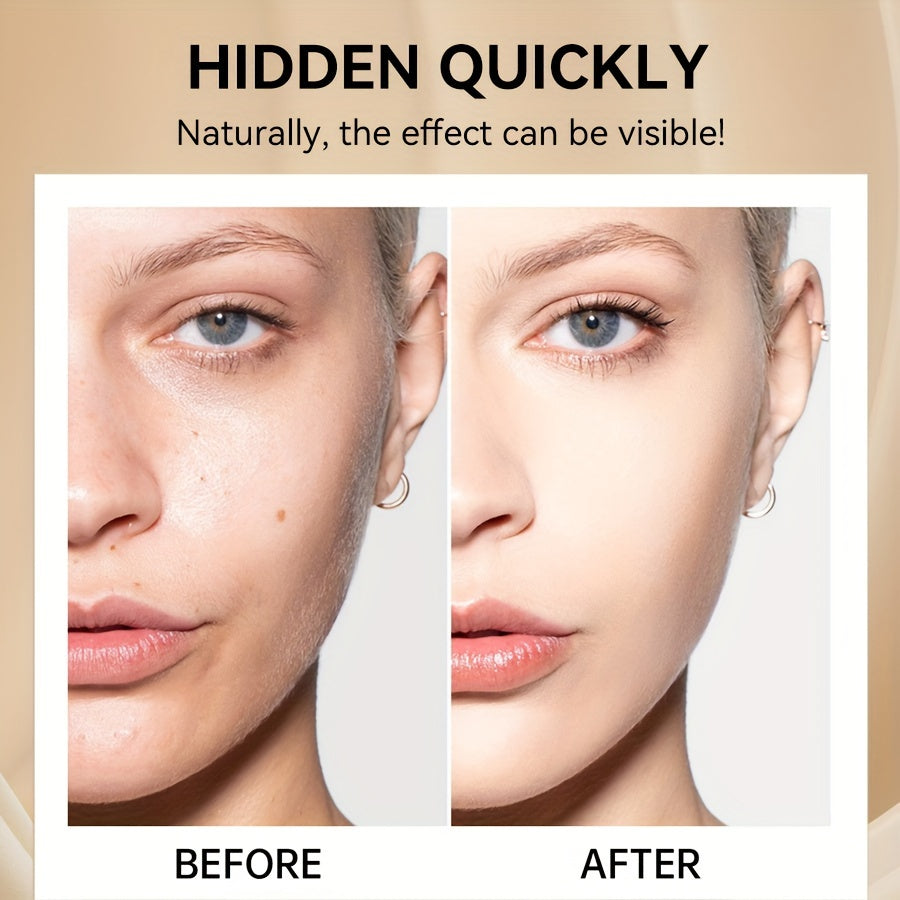 Polvo corrector de control de grasa de larga duración para todos los tonos de piel, acabado mate