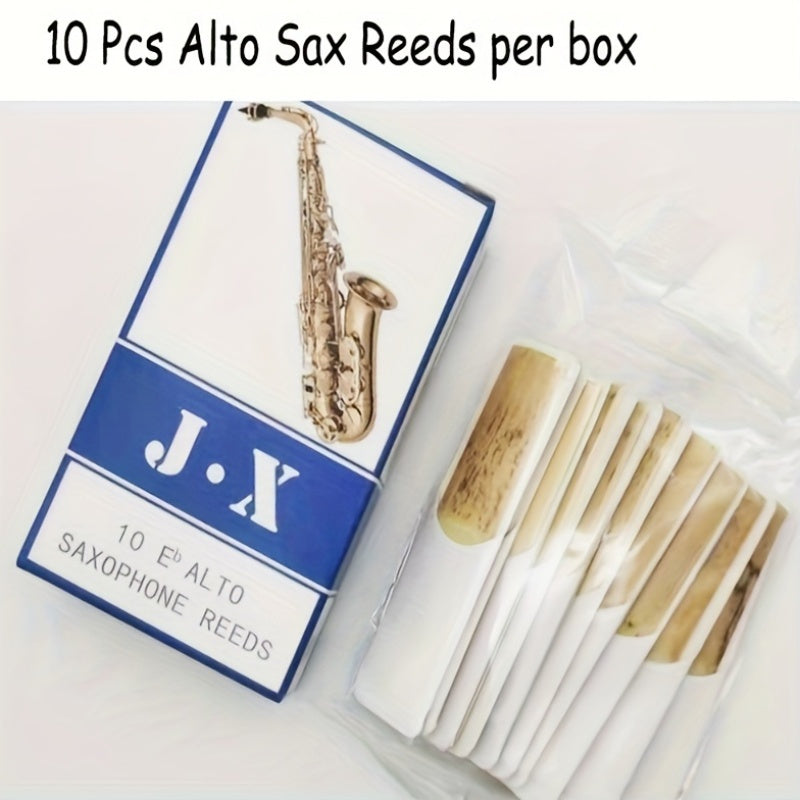 10 Alto Saxofon qog'ozlari Kuchaytirish 2.5 Yorqin Sariq Canary Eb Sax Aksessuarlar Individually Packaged