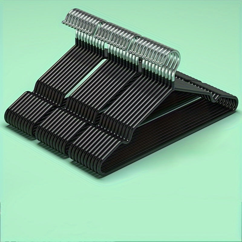 Metal Non-Slip Clothing Hangers 10-Pack for Tops and Dresses